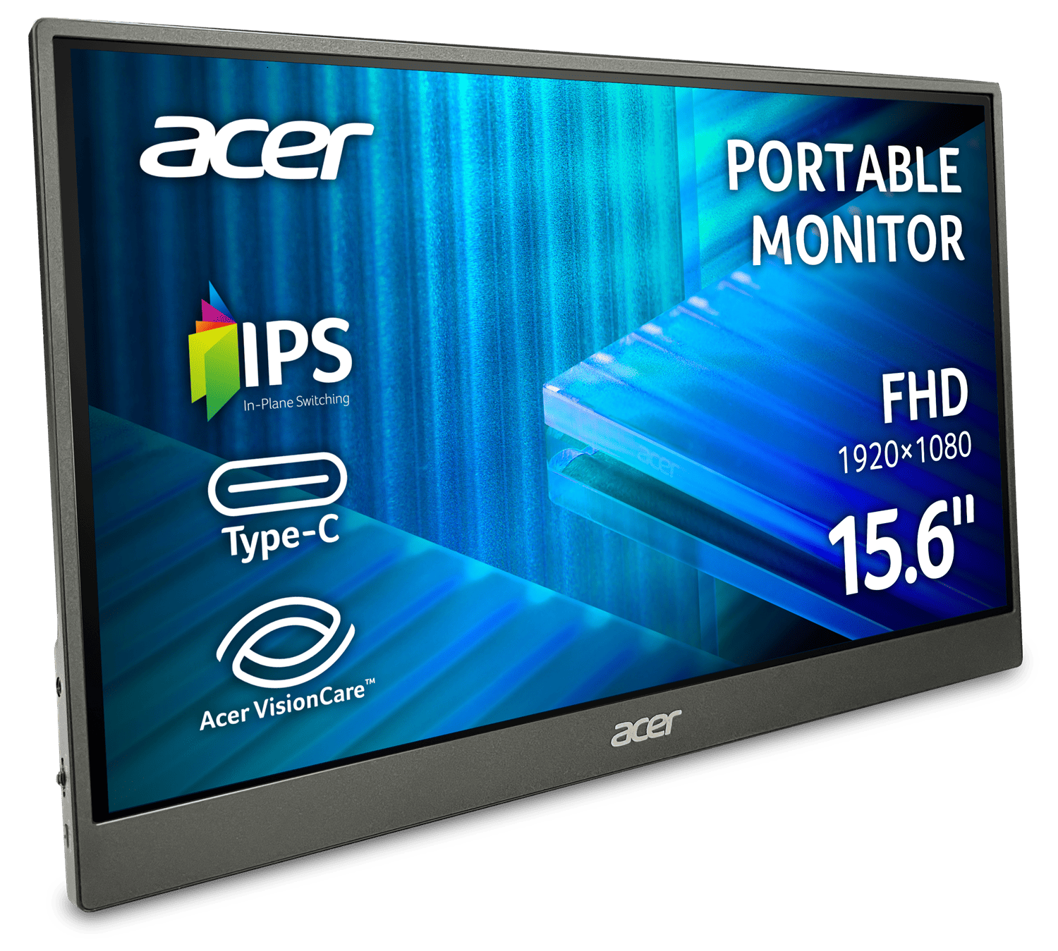 Монiтор 15.6" Acer PM161QBbmiuux (UM.ZP1EE.B02) Black