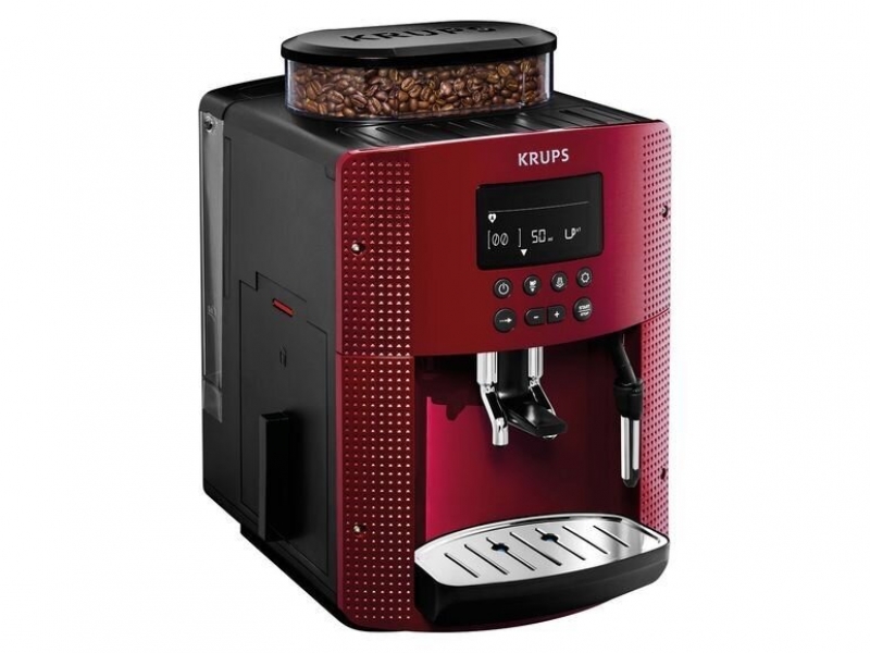 Кавомашина автоматична зернова Krups EA8155 red