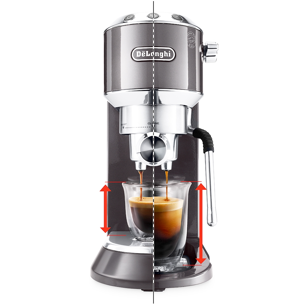 Ріжкова кавоварка еспресо Delonghi Dedica Arte EC 885.GY