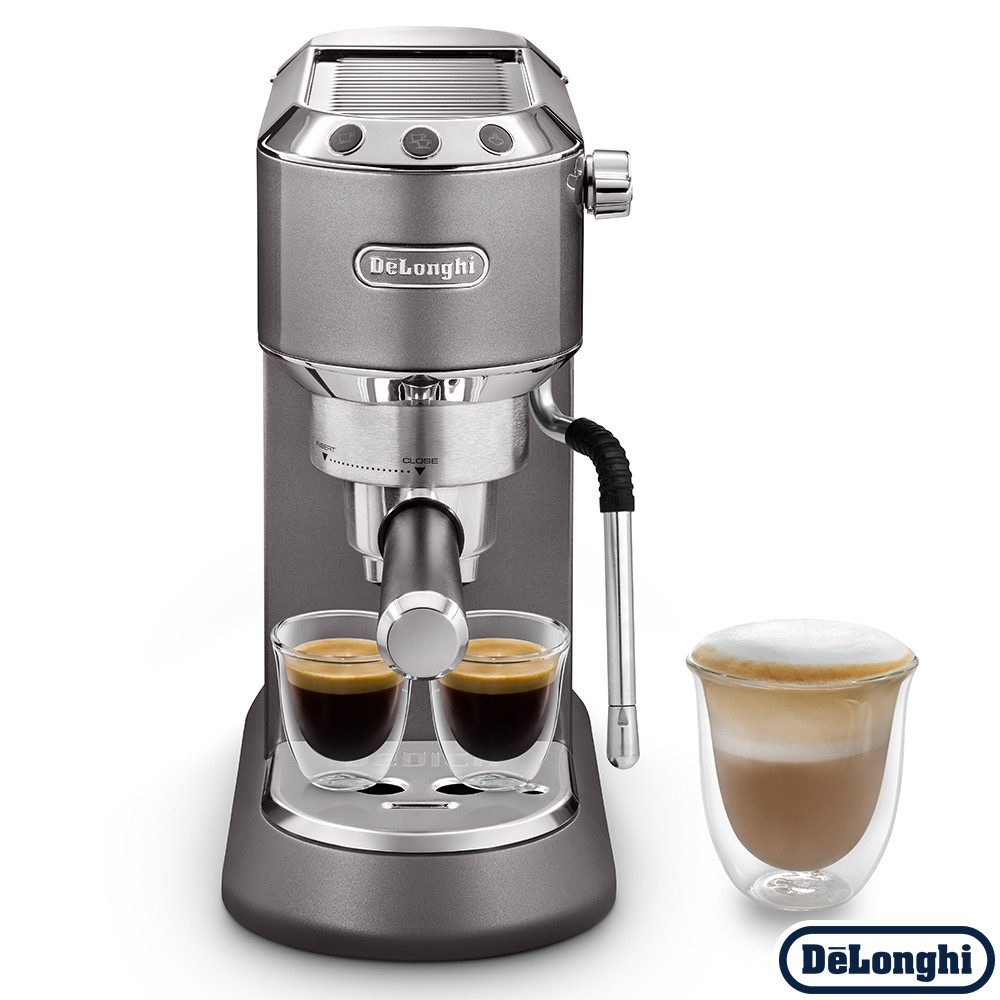 Ріжкова кавоварка еспресо Delonghi Dedica Arte EC 885.GY