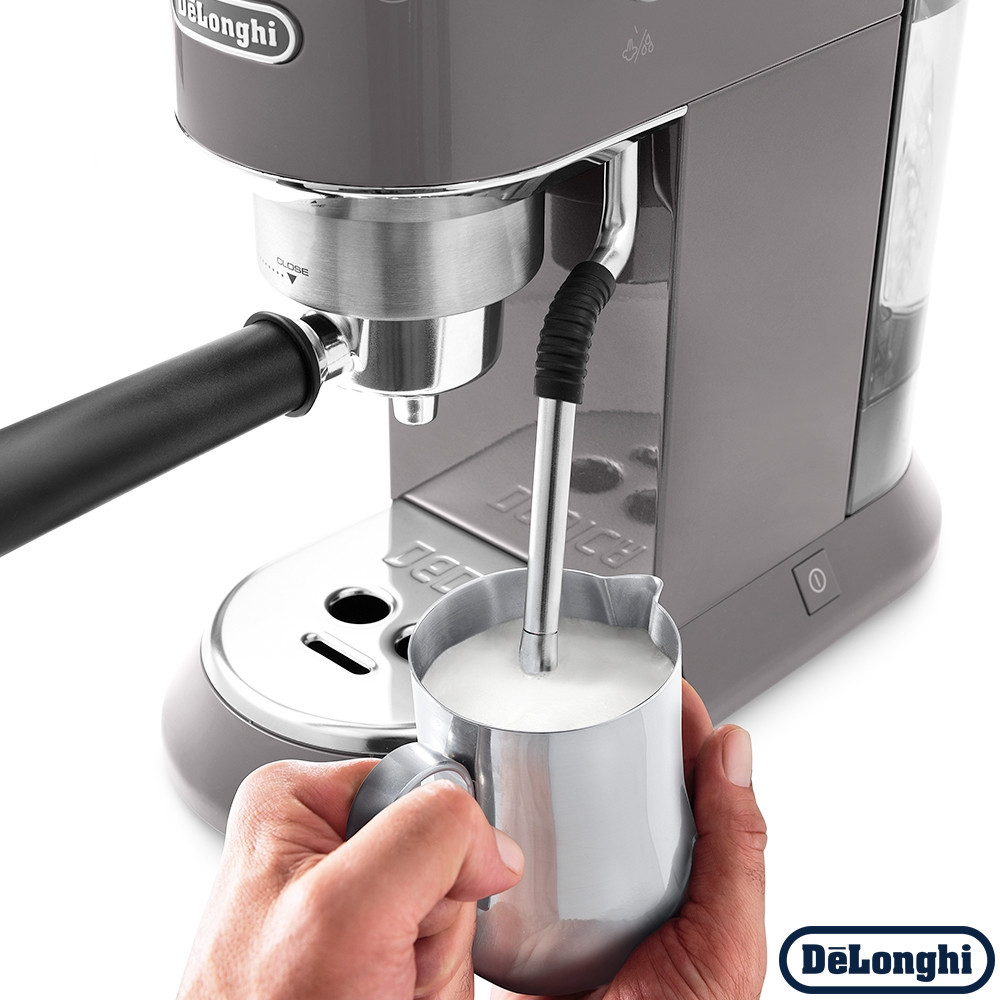 Ріжкова кавоварка еспресо Delonghi Dedica Arte EC 885.GY