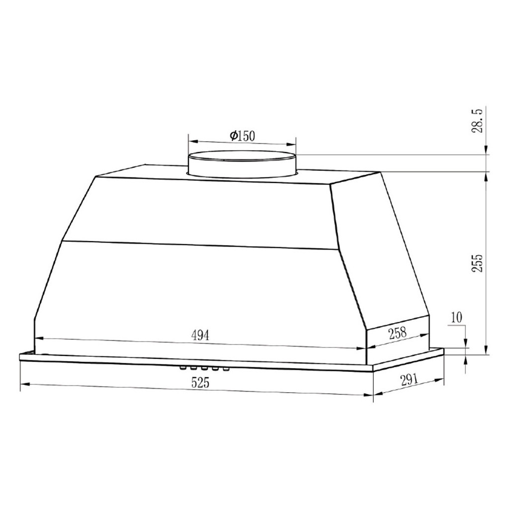 Витяжка кухонна Grunhelm GVC 020 W