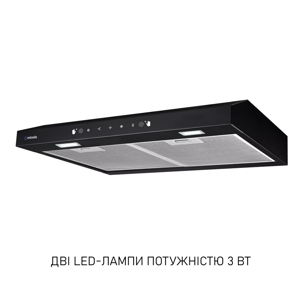 Витяжка кухонна Minola HPLS 612 BL