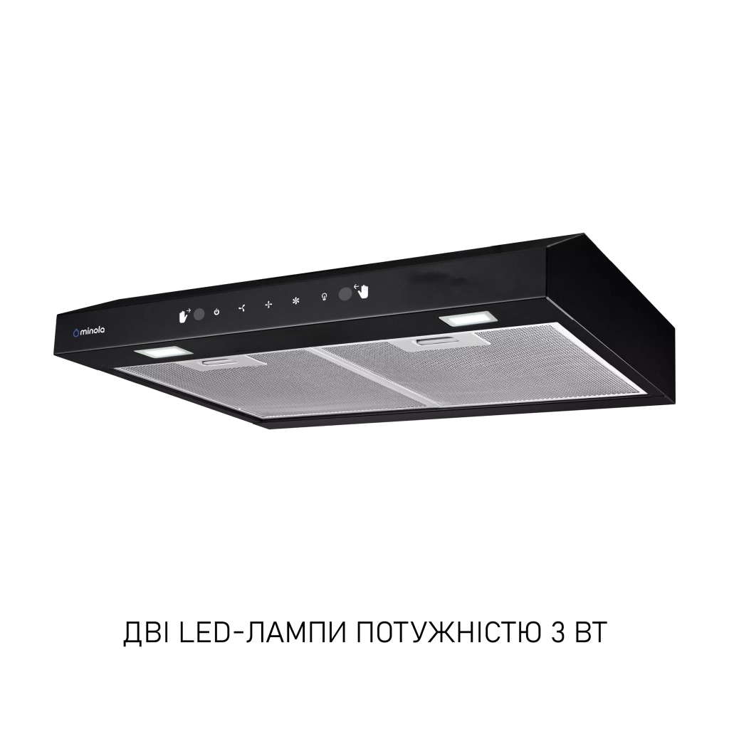 Витяжка кухонна Minola HPLS 512 BL