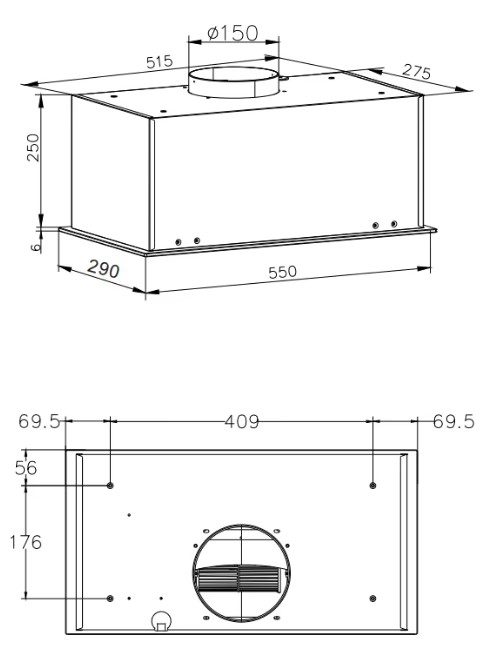 Витяжка Hansa OMP6553BGH