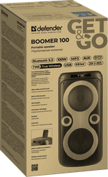 Портативна акустика Defender Boomer 100 100Вт Black (65099)