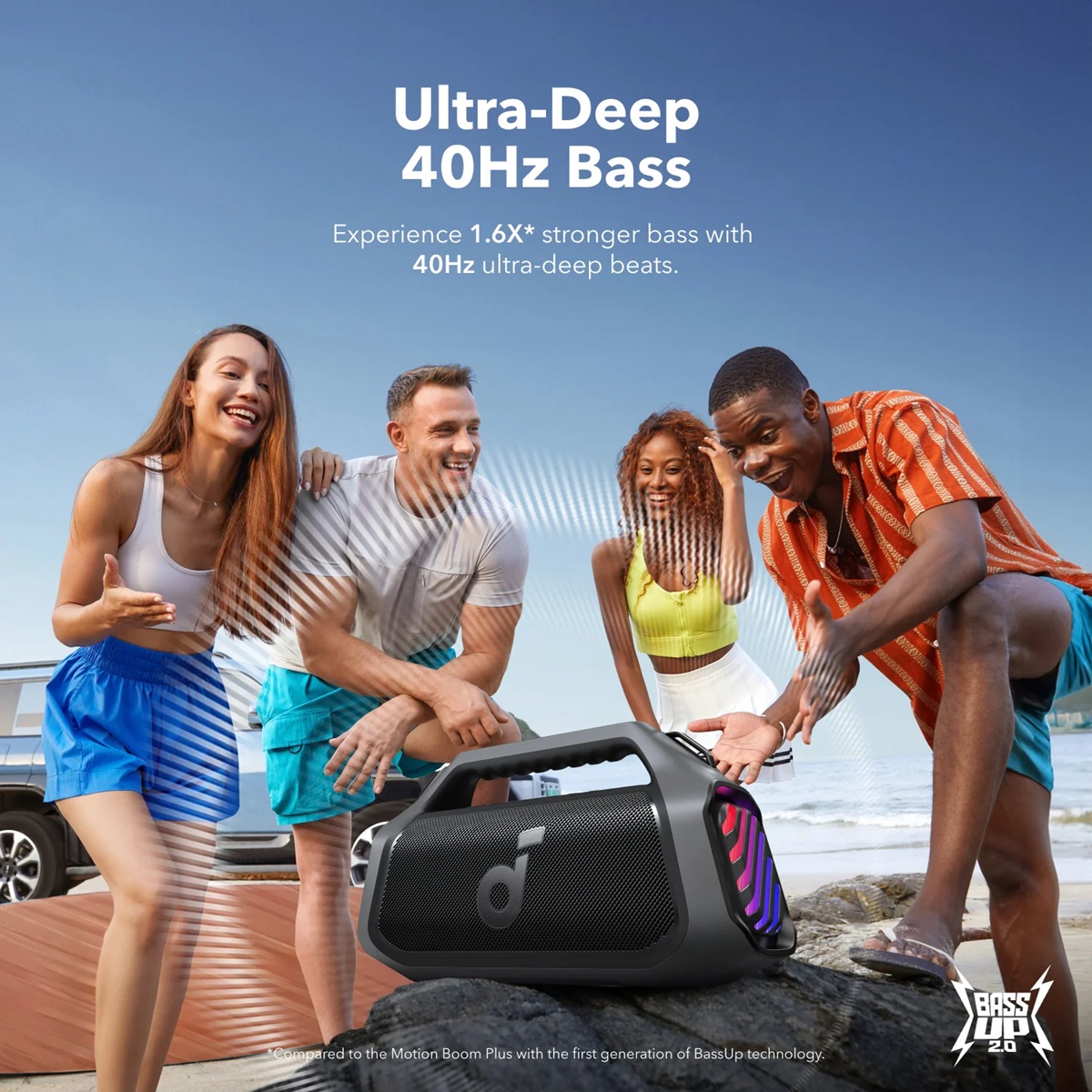 Портативна акустика Anker SoundСore Boom 2 Plus Black 