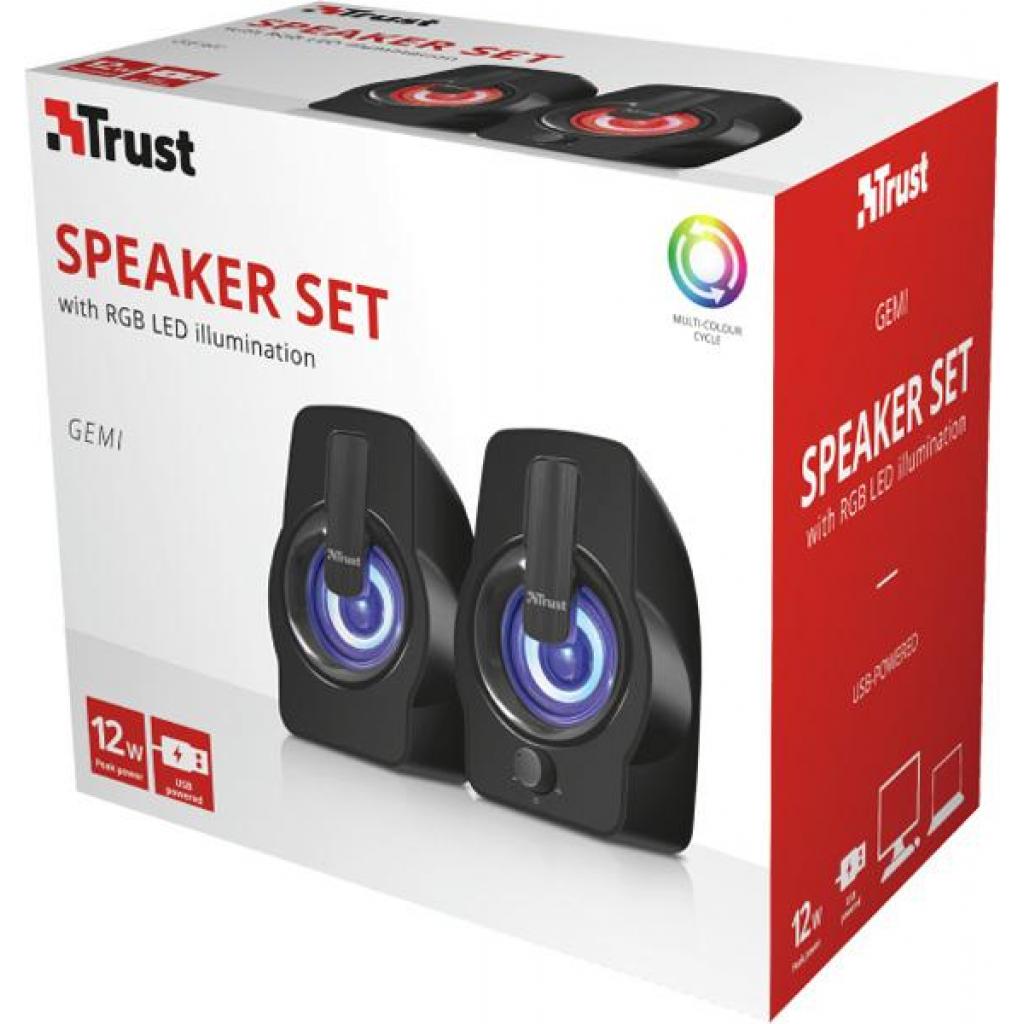 Акустична система Trust Gemi RGB black USB (22948)