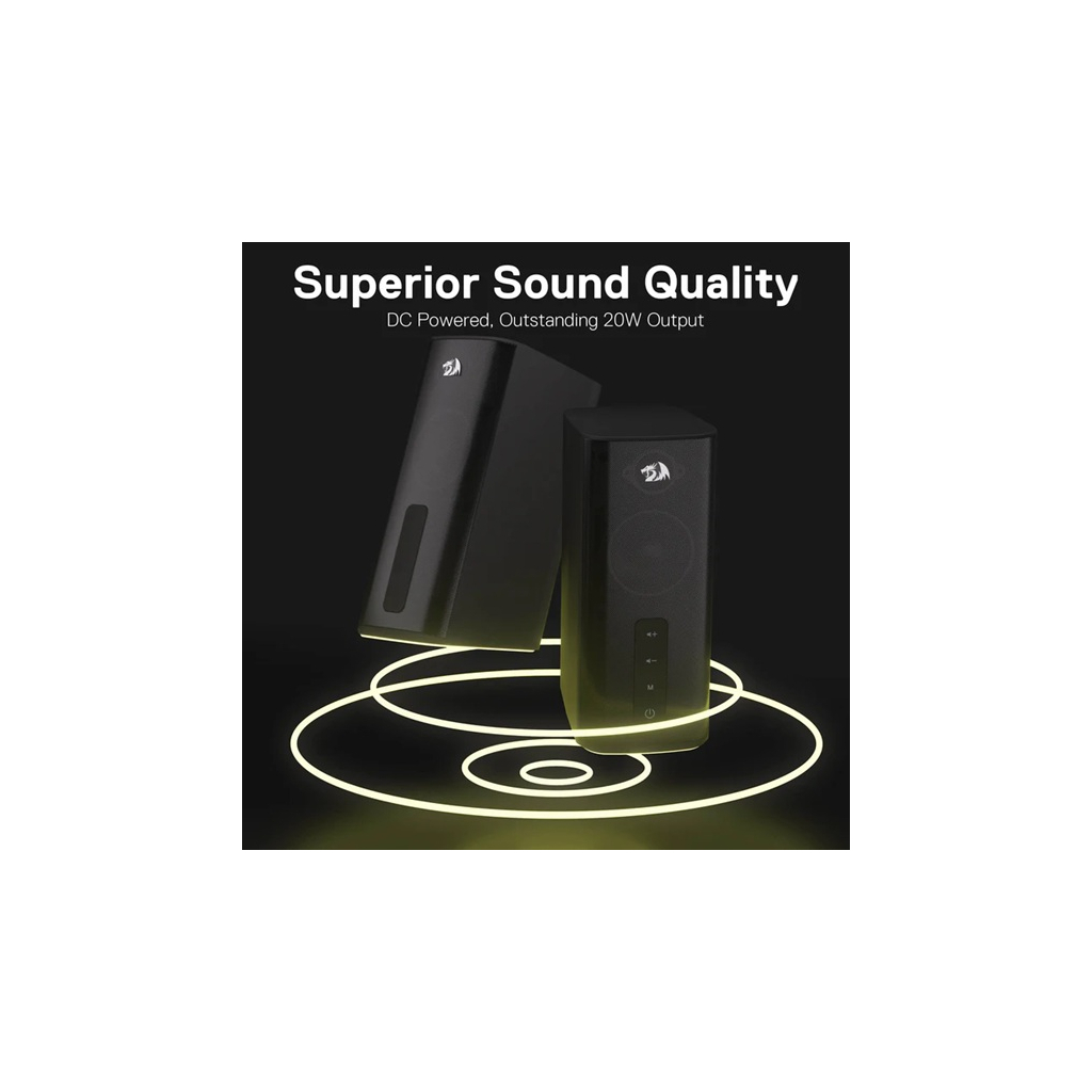 Акустична система Redragon Connie GS814 RGB Bluetooth Black (71987)
