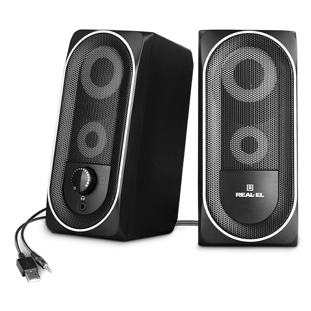Акустична система REAL-EL S-110 USB Black (EL121100009)