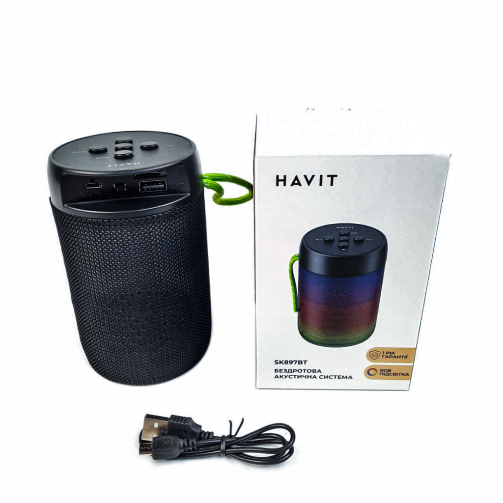 Акустична система Havit HV-SK897BT RGB Black (HV-SK897BT)
