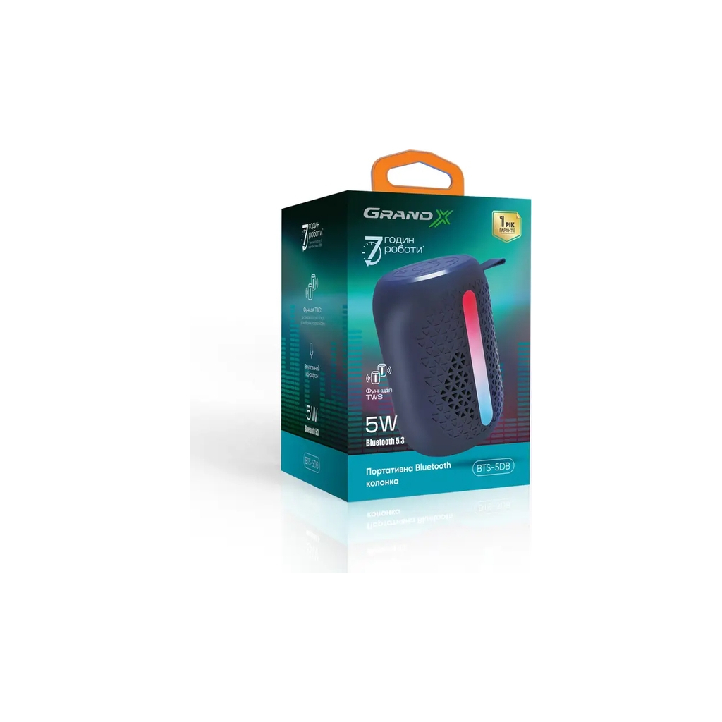 Акустична система Grand-X Bluetooth Dark blue (BTS-5DB)