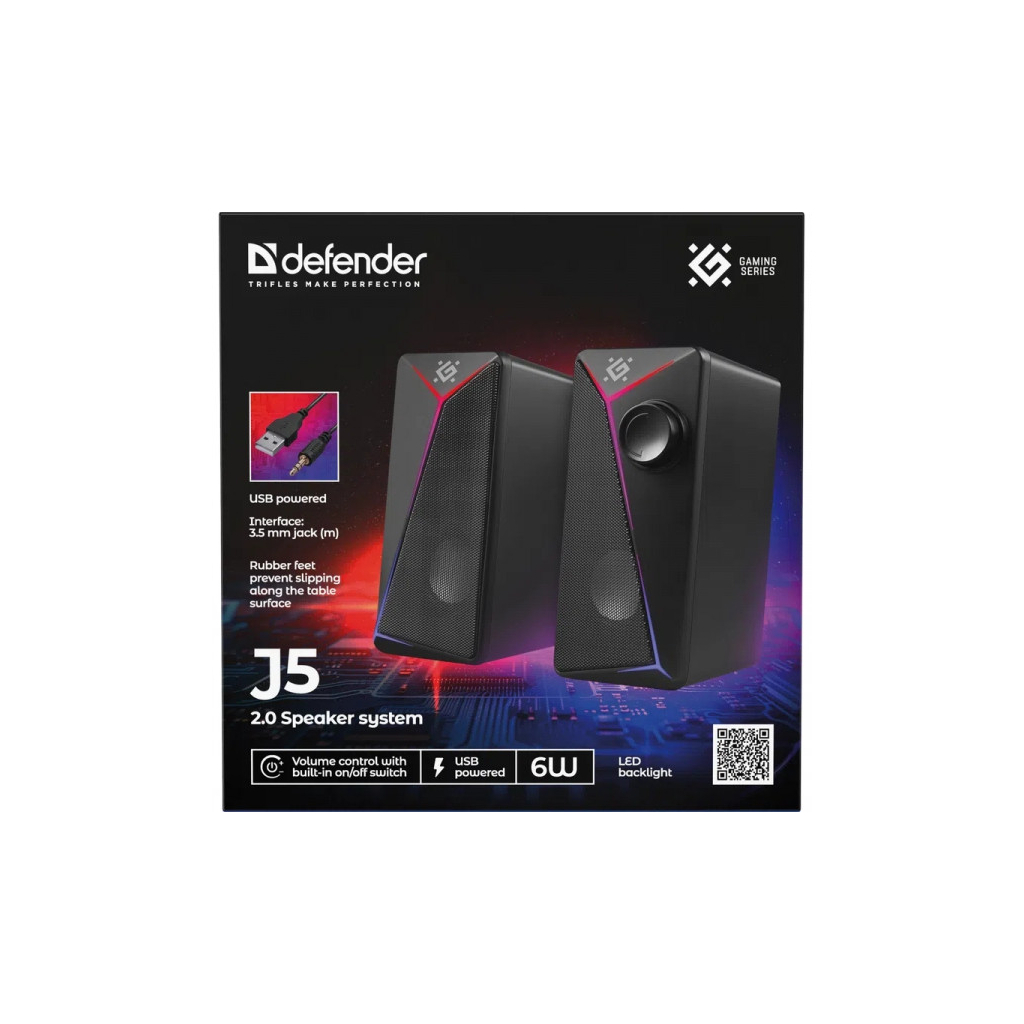 Акустична система Defender J5 Black (65965)