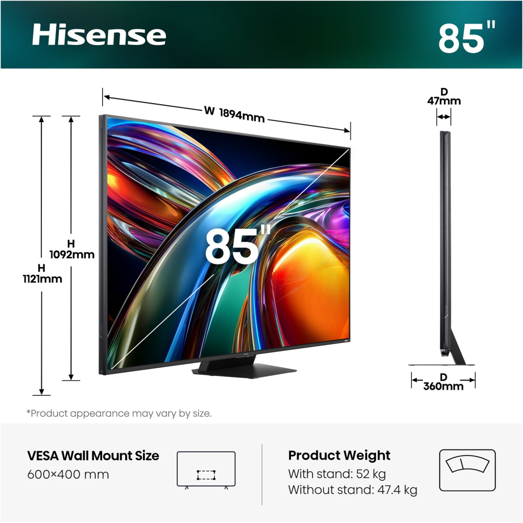 Телевізор Hisense 85UR9S