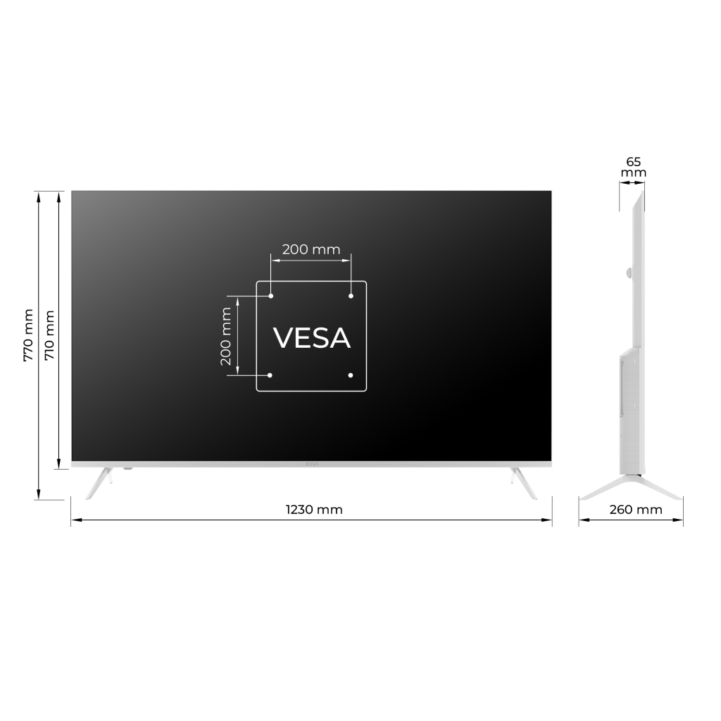 Телевізор Kivi 55U760QW