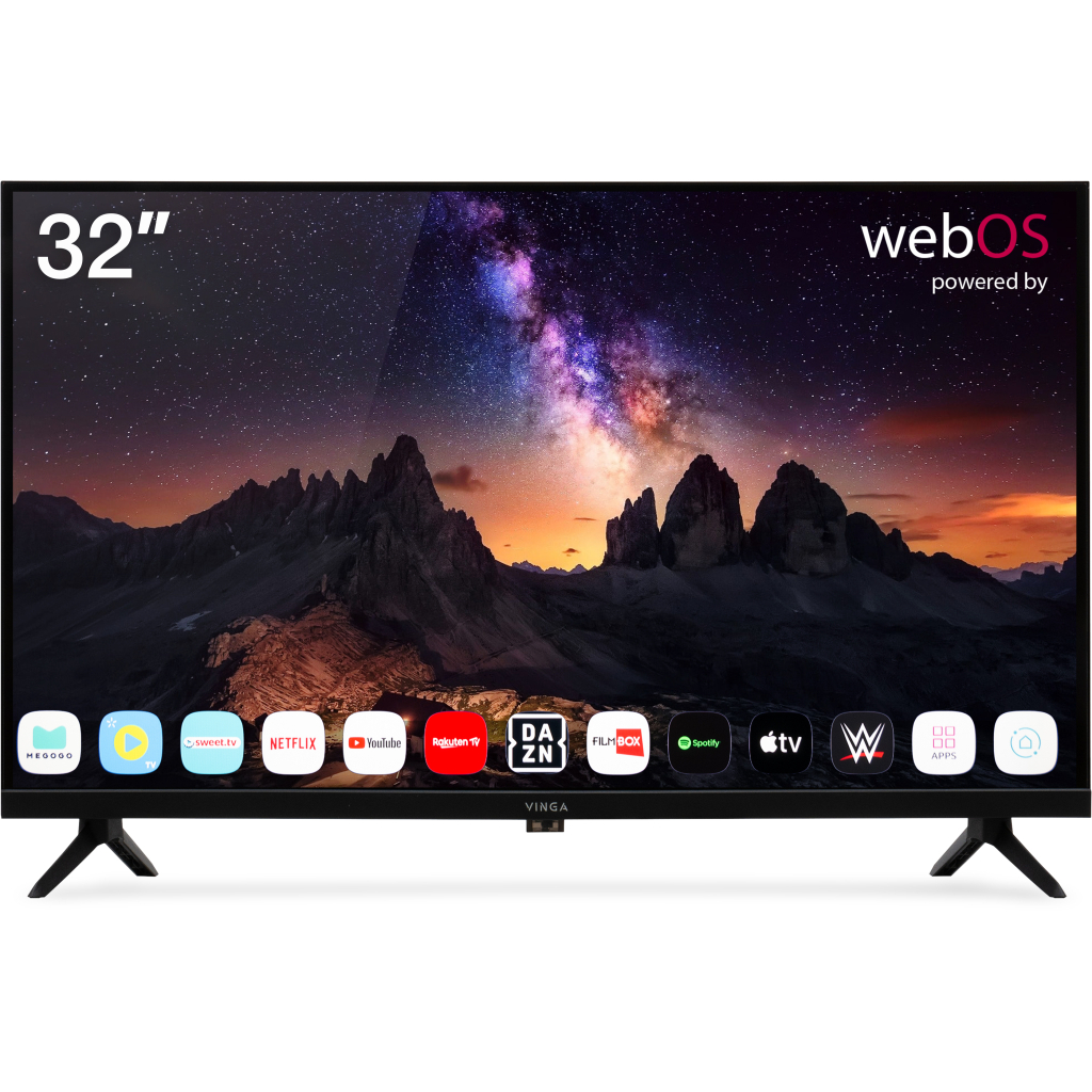 Телевізор Vinga S32HD26BWEB