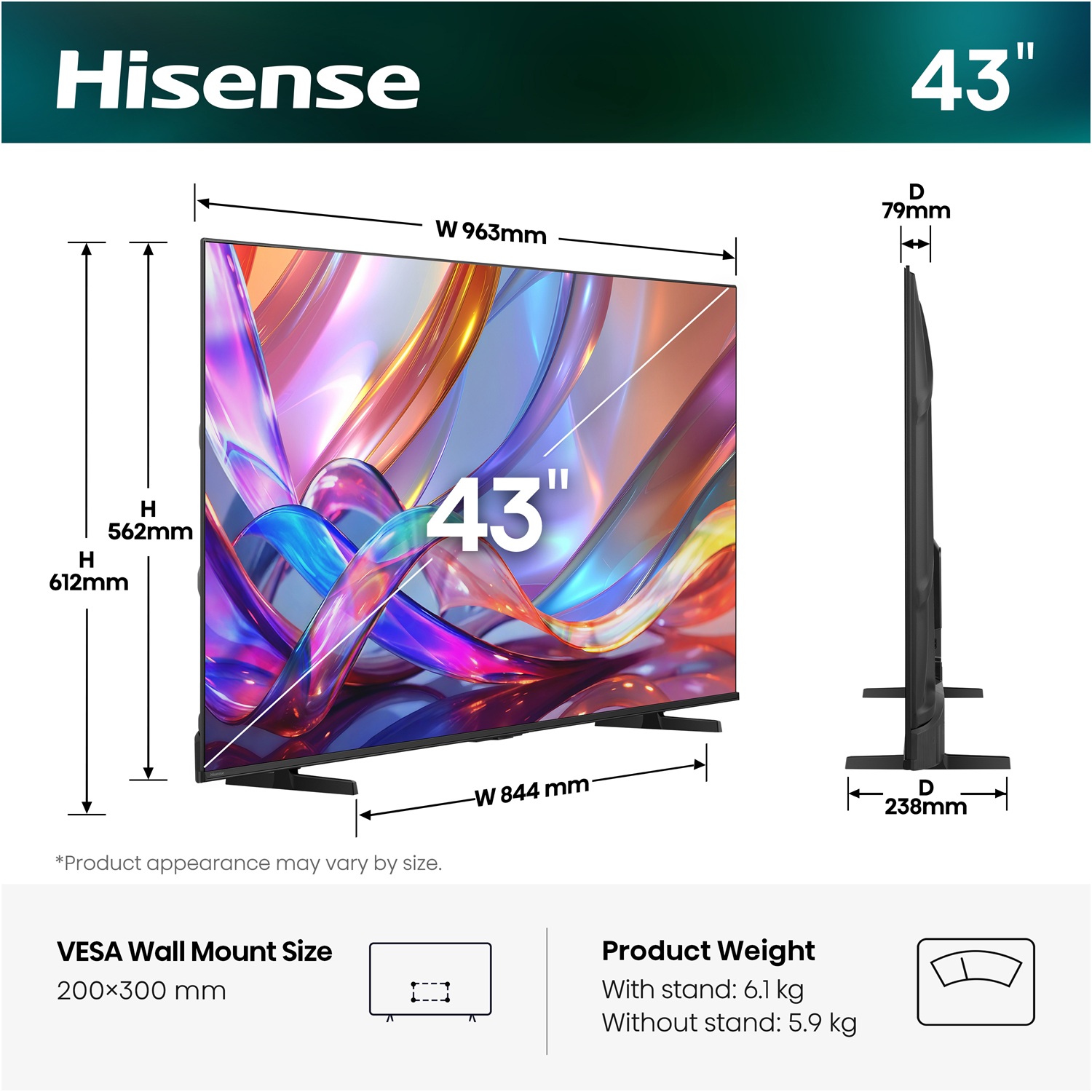 LED-телевізор Hisense 43E7S 