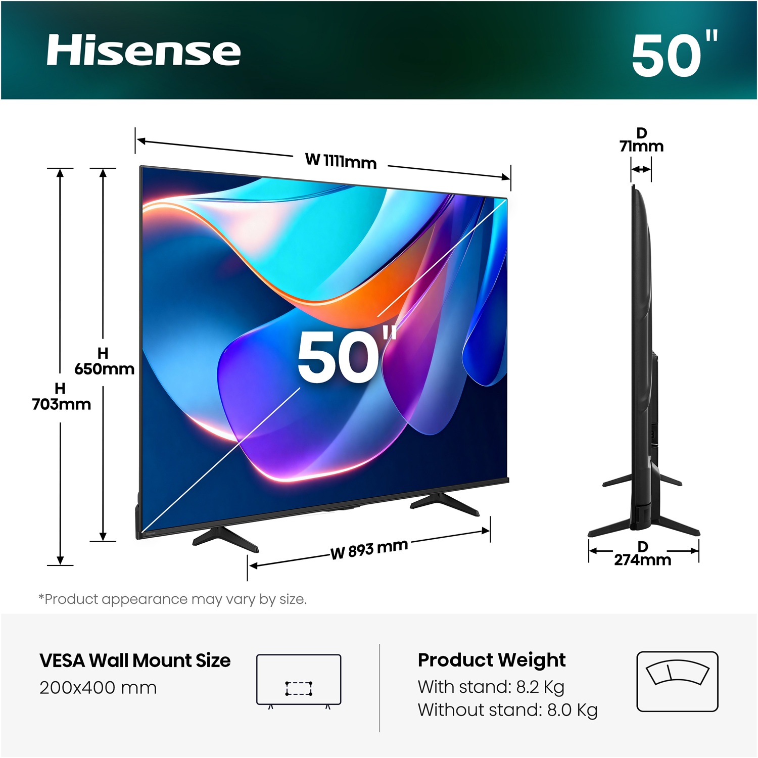 LED-телевізор Hisense 50A6S 
