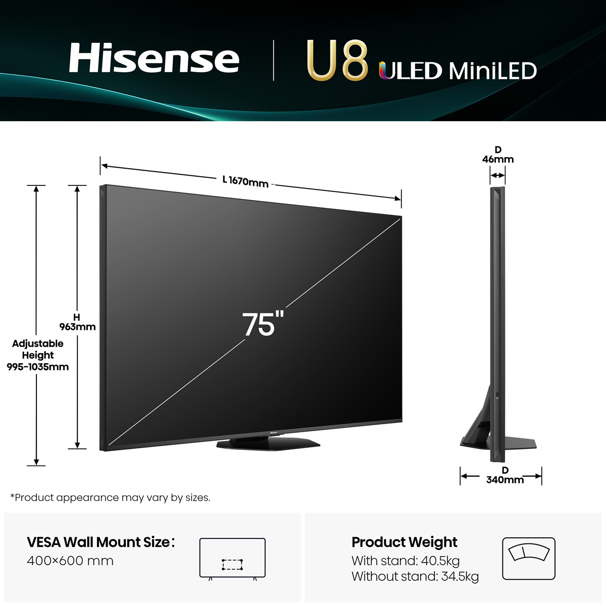 LED-телевізор Hisense 75U8Q 