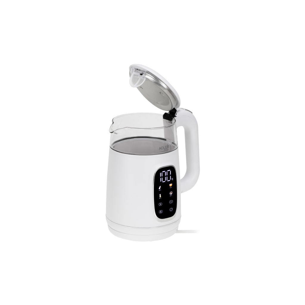 Електрочайник Adler AD 1305 white silver