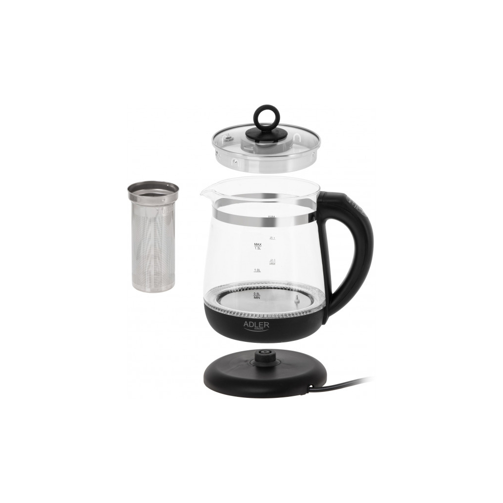 Електрочайник Adler AD 1299 black (AD1299b)
