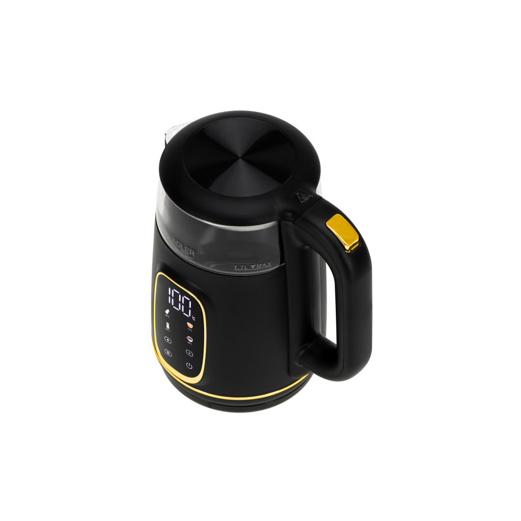 Електрочайник Adler AD 1305 black gold