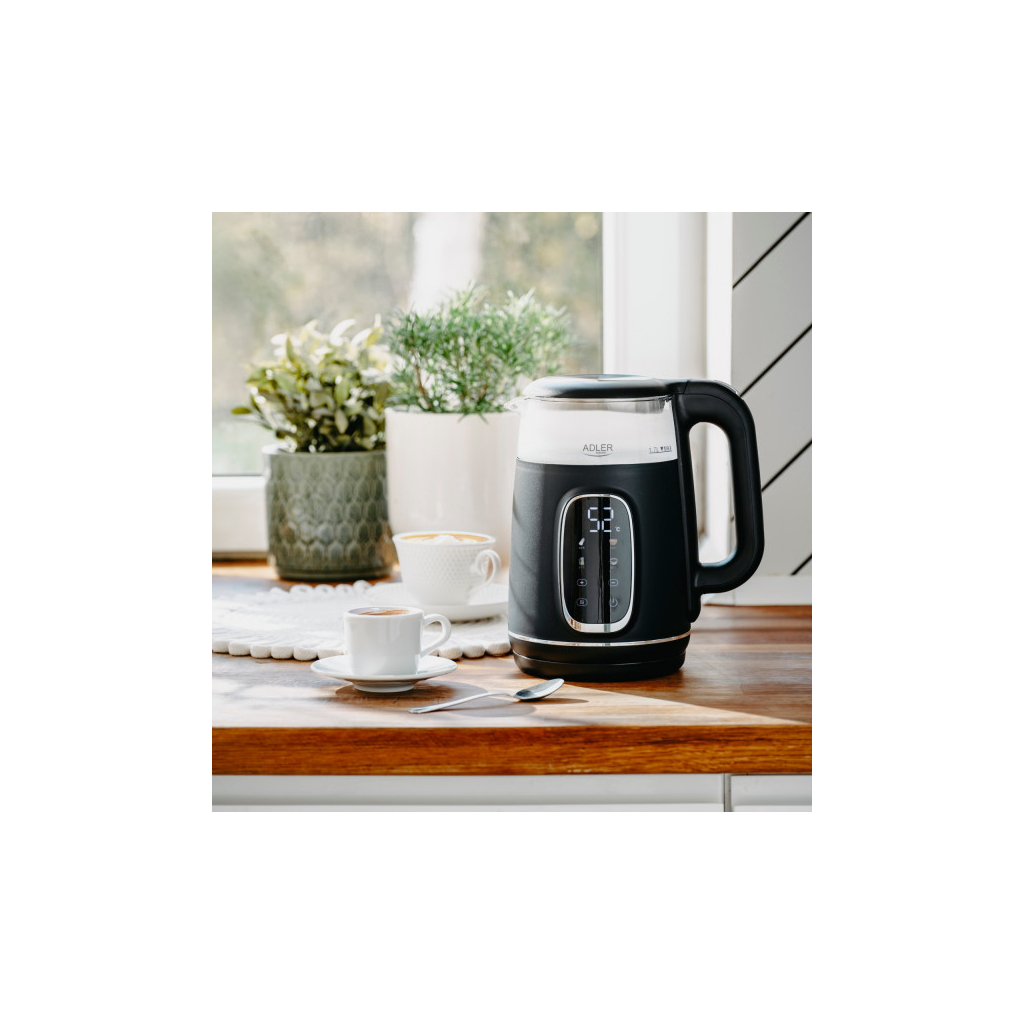 Електрочайник Adler AD 1305 black silver