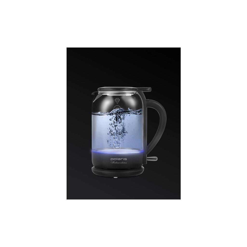 Електрочайник Polaris PWK 17103CGL Water Way Pro Чорний