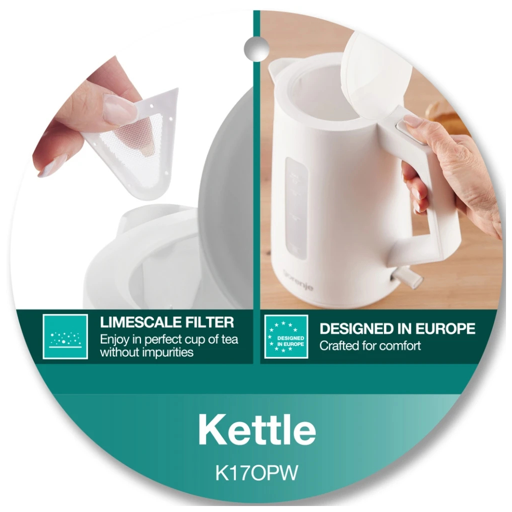 Електрочайник Gorenje K17OPW