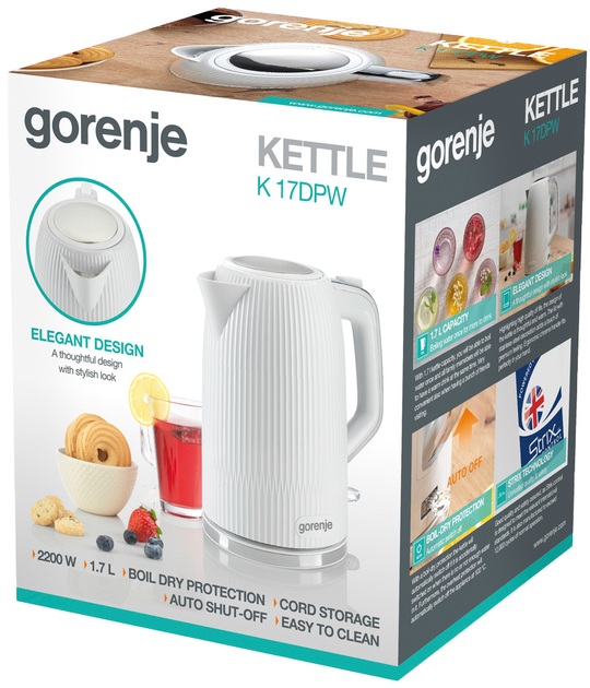 Електрочайник Gorenje K17DPW