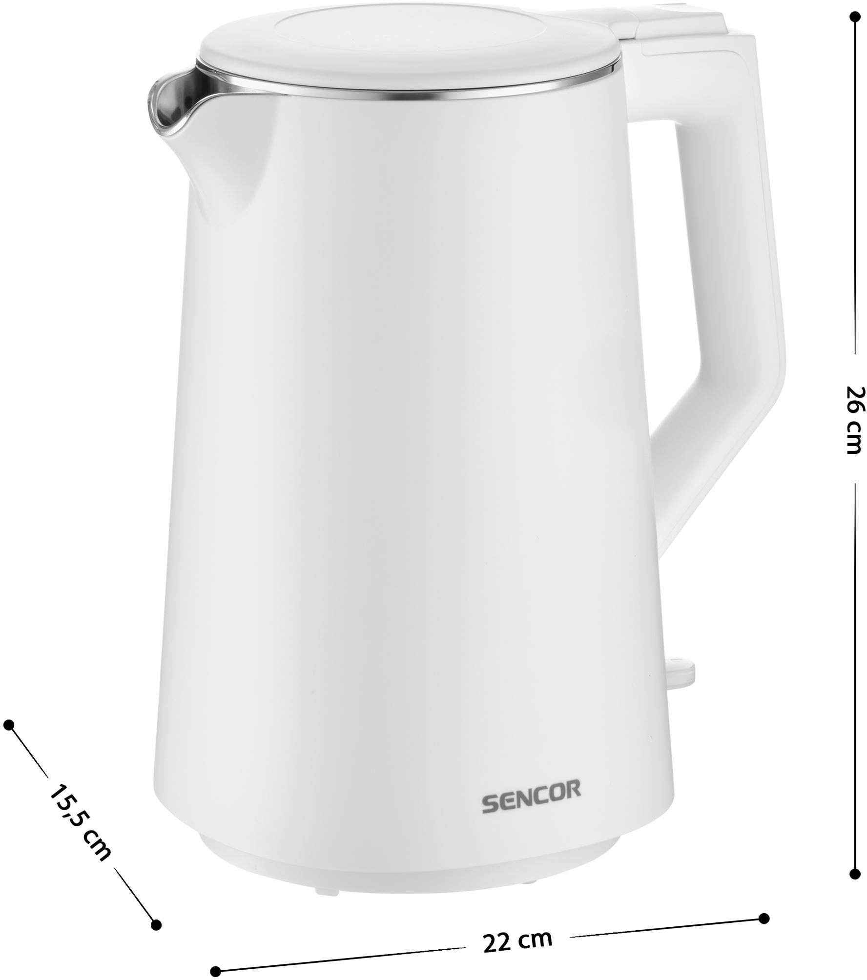 Електрочайник Sencor SWK 0550WH