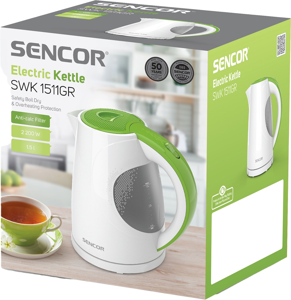 Електрочайник Sencor SWK 1511GR