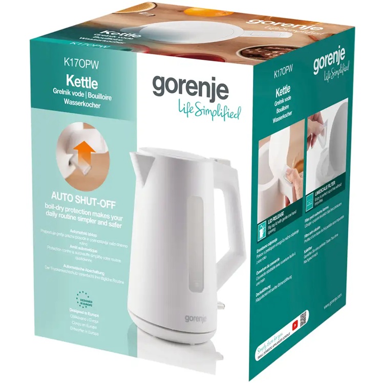 Електрочайник Gorenje K17OPW