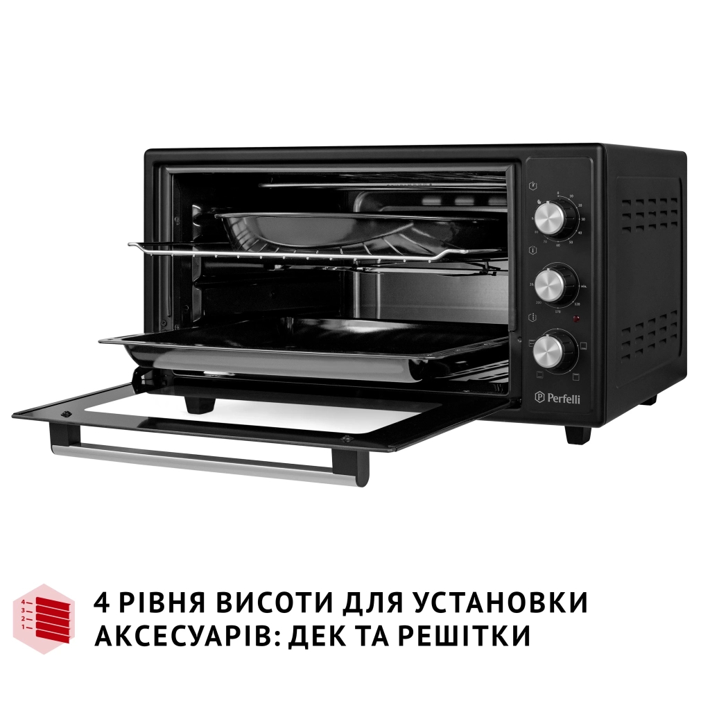 Електропіч Perfelli MIRAGE 48 BLACK