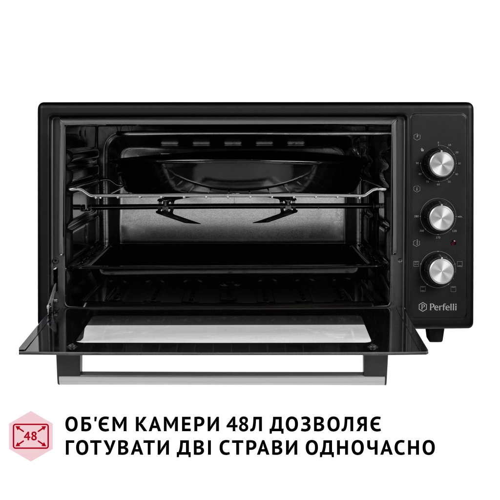 Електропіч Perfelli MIRAGE 48 BLACK