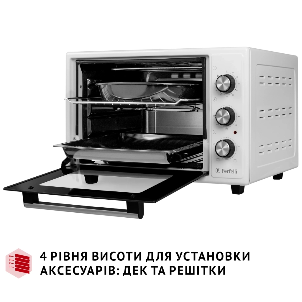 Електропіч Perfelli MIRAGE 37 WHITE