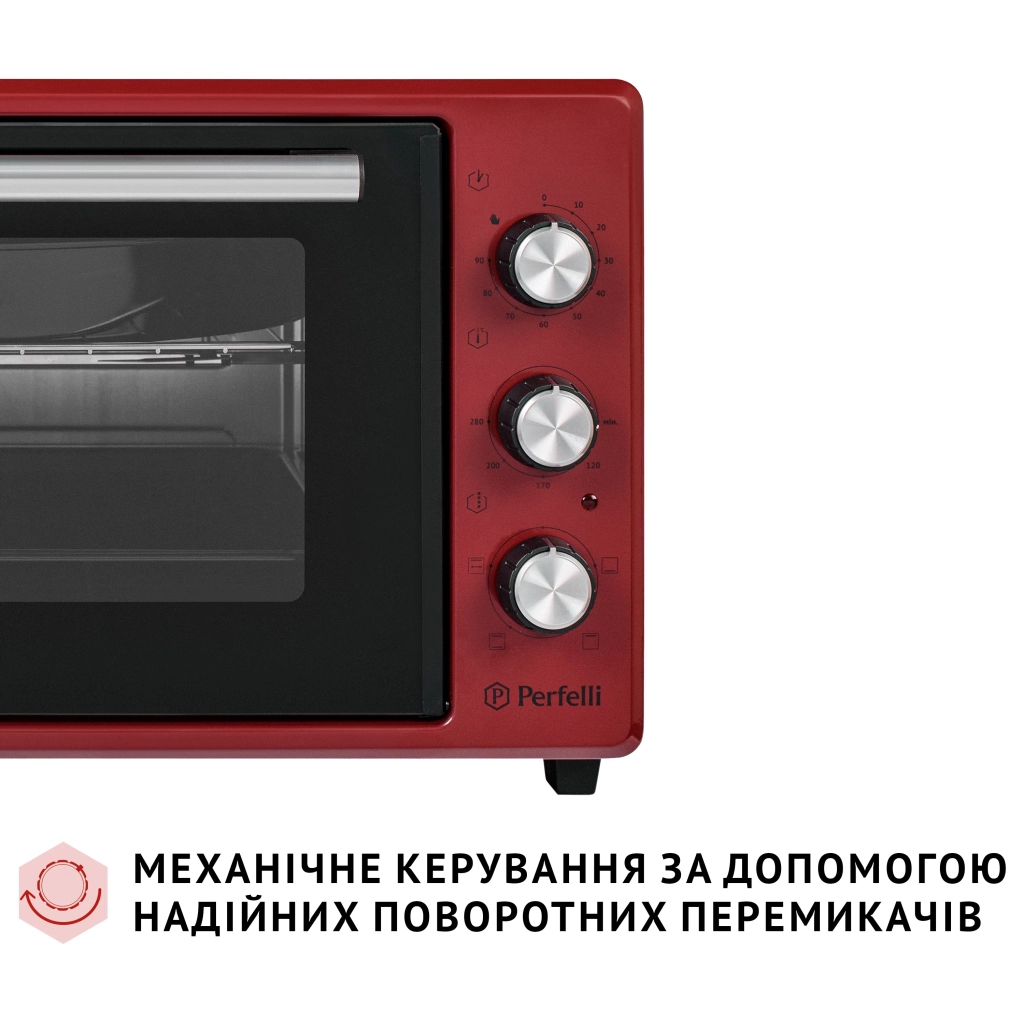 Електропіч Perfelli MIRAGE 37 RED
