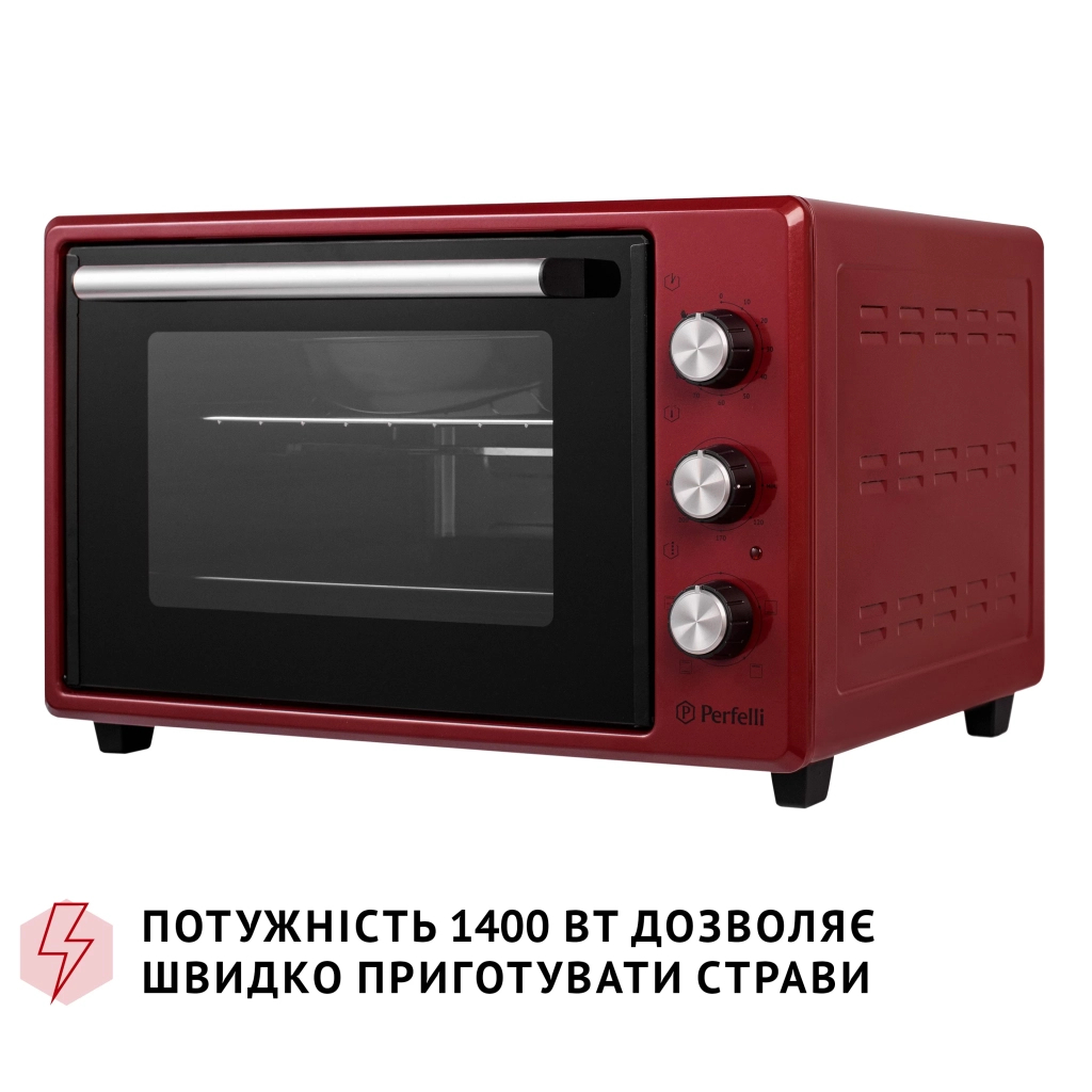 Електропіч Perfelli MIRAGE 37 RED