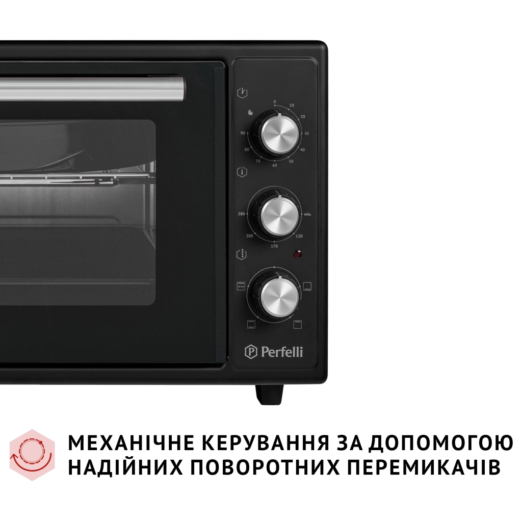 Електропіч Perfelli MIRAGE 37 BLACK