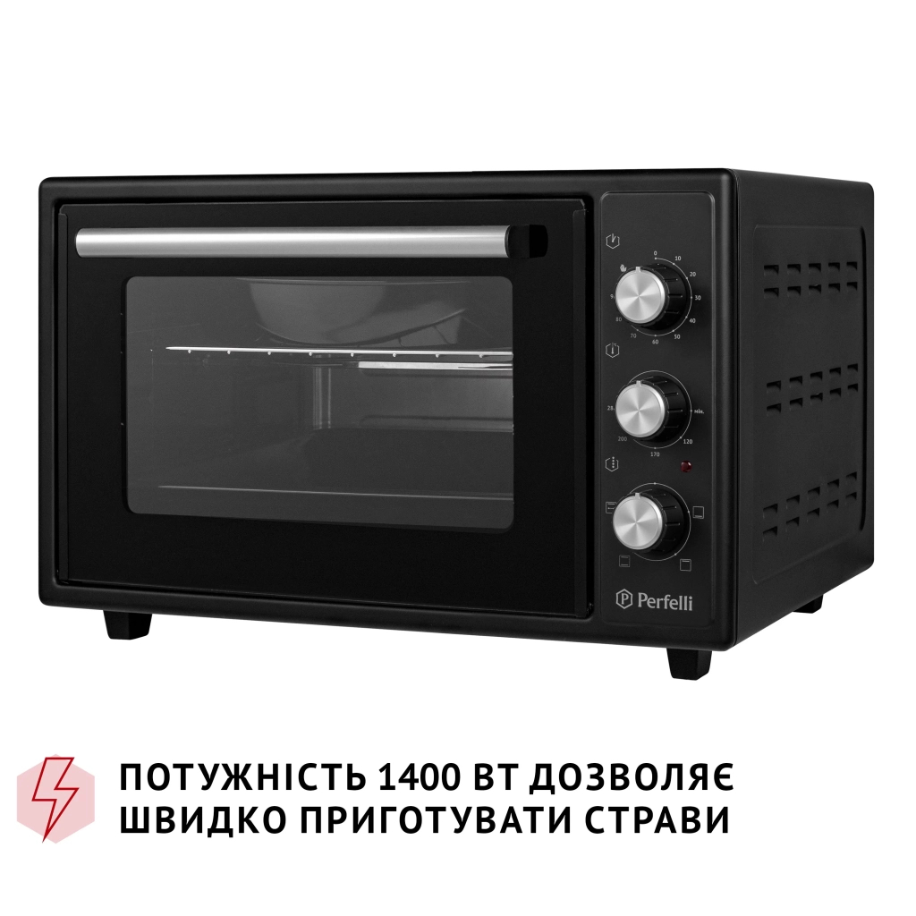 Електропіч Perfelli MIRAGE 37 BLACK