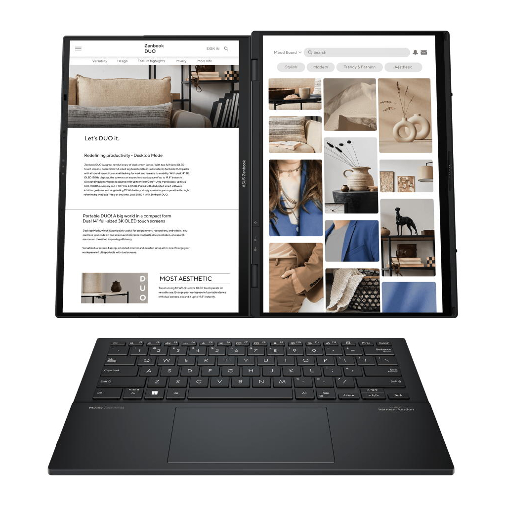 Ноутбук ASUS Zenbook Duo UX8406CA-QL047X (90NB14X1-M001P0)