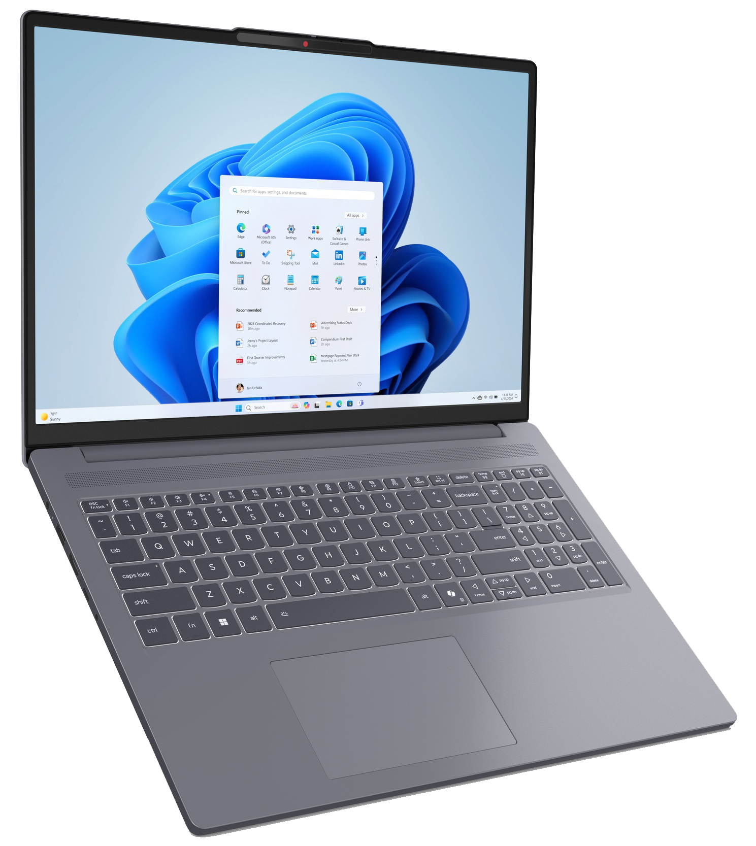 Ноутбук Lenovo IdeaPad Slim 3 16ARP10 (83K800EGRA) Luna Grey