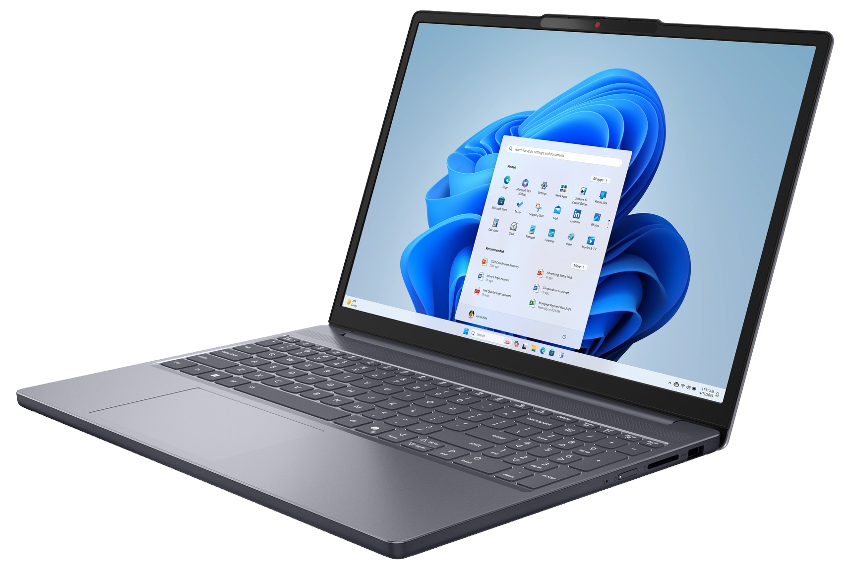 Ноутбук Lenovo IdeaPad Slim 3 15IRH10 (83K100V0RA) Luna Grey