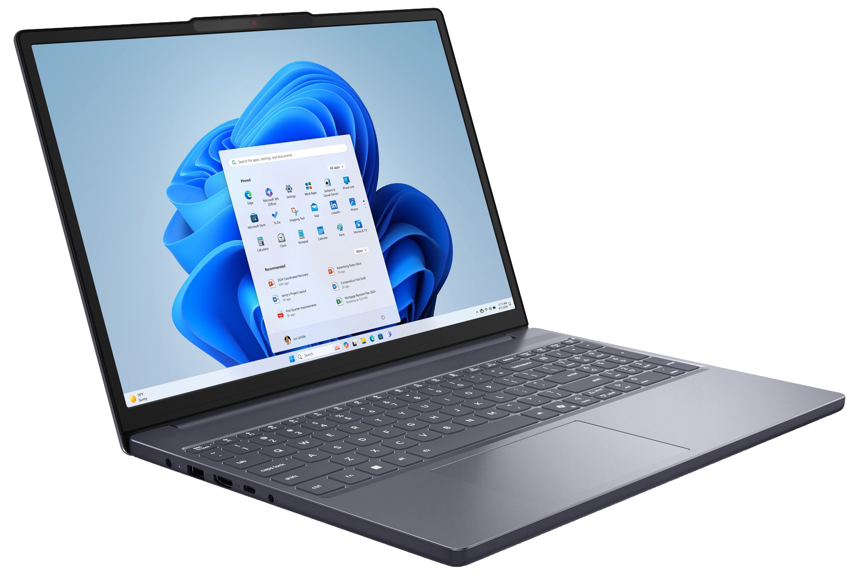 Ноутбук Lenovo IdeaPad Slim 3 15IRH10 (83K100V0RA) Luna Grey