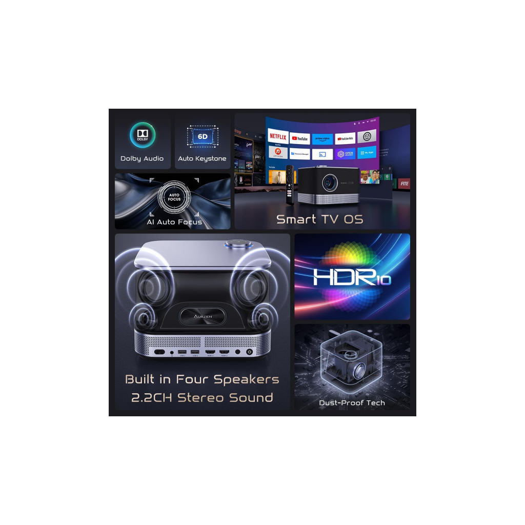Проектор Aurzen Boom 3 (F503 FCC)