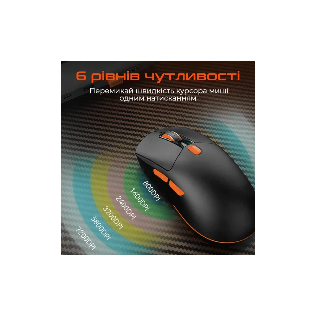 Мишка Meetion GW38 Wireless/Bluetooth/USB Black (MT-GW38-A)