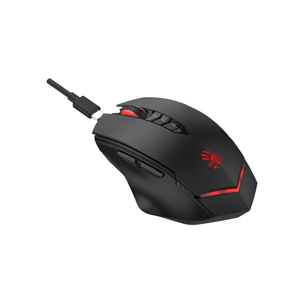 Мишка A4Tech Bloody R80 Plus Wireless/USB Black Skull (4711421003018)