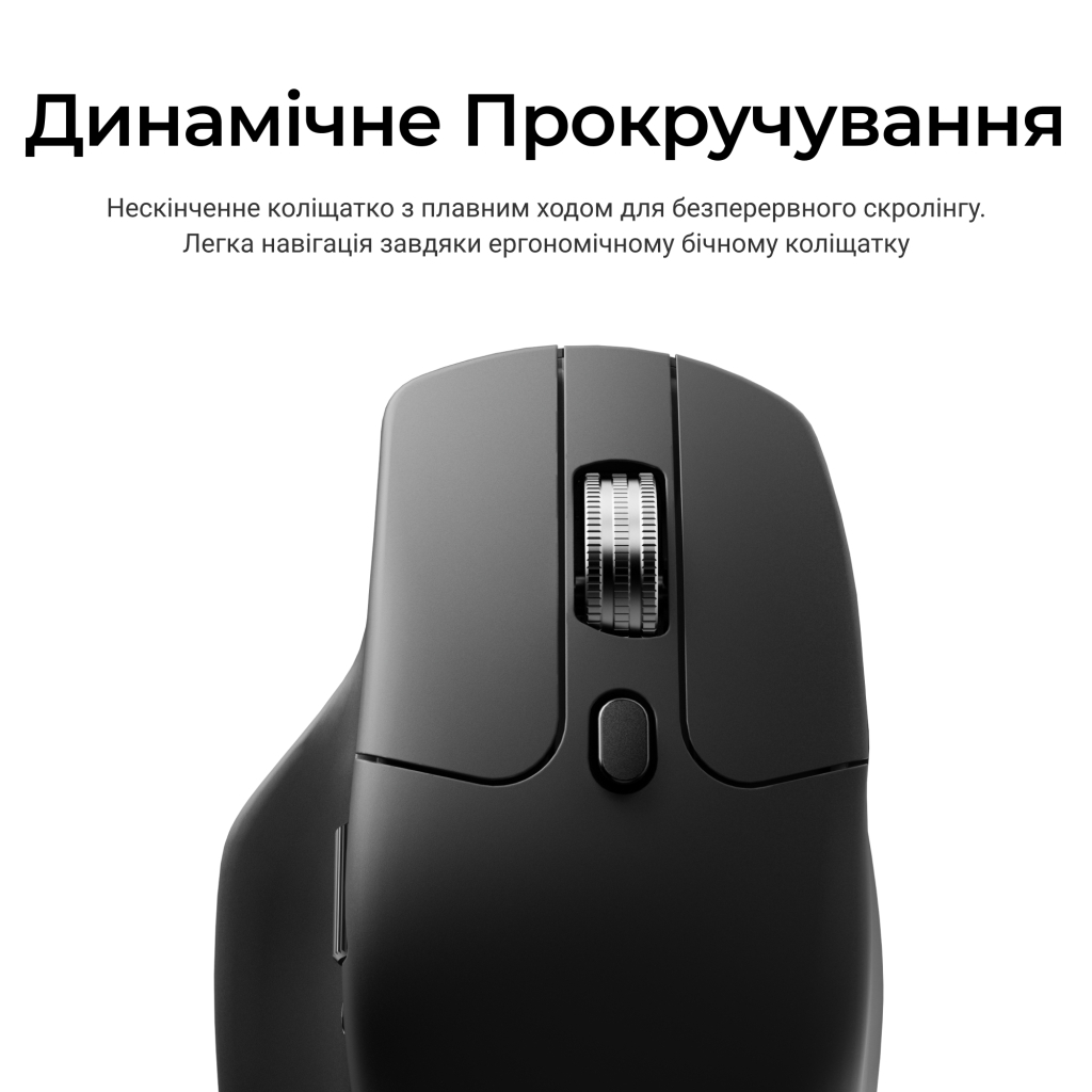 Мишка Keychron M6S Wireless/Bluetooth/USB Black (M6S-A72)