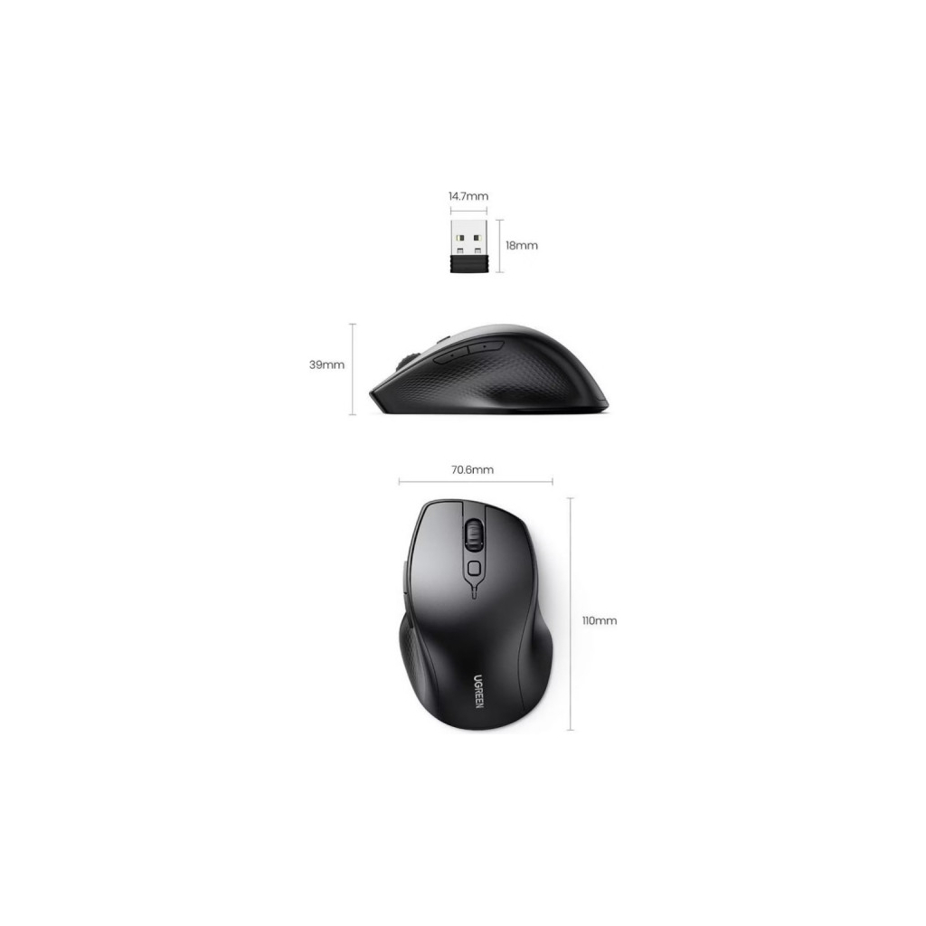 Мишка Ugreen MU101 Wireless Black (90395)