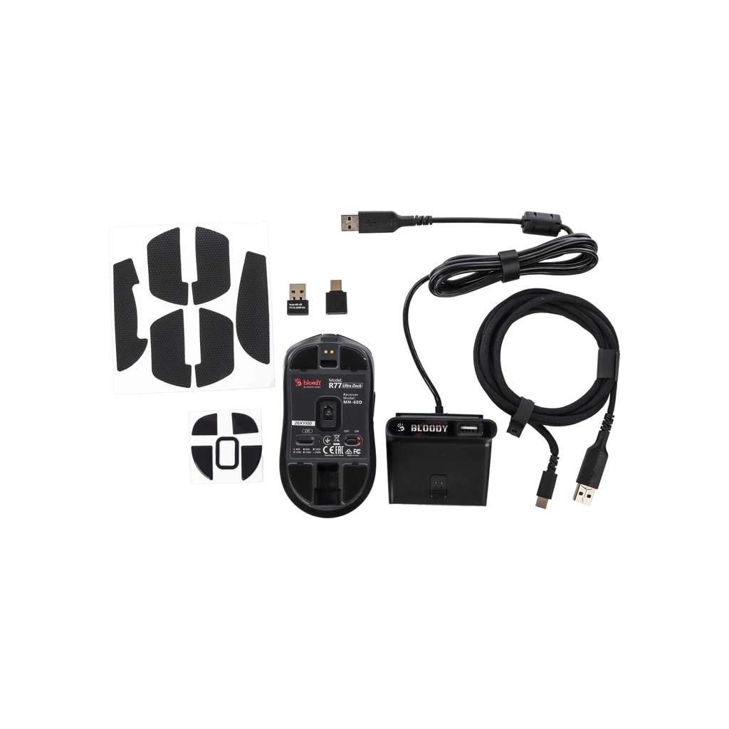 Мишка A4Tech Bloody R77 Ultra Wireless Dock Black (4711421003575)